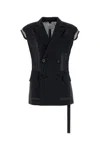Sacai Jackets And Vests In Black