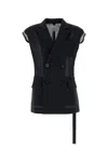 Sacai Jackets And Vests In Black