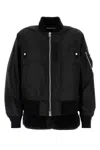 Sacai Zip-up Bomber Jacket In Black