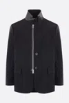 Sacai Rip Stop Zip-up Bomber Jacket In Black