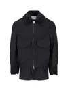 Sacai Crop Zip Jacket With Shirt In Black