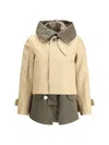 Sacai Cotton Short Jacket In Multi