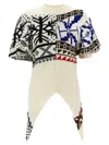 Sacai Jacquard Sweater In Multicolor