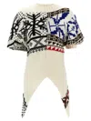 Sacai Jacquard Sweater Sweater, Cardigans Multicolor In Multicolor