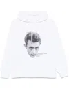 Sacai White 'james Dean' Hoodie In White