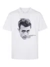 Sacai James Dean Graphic Logo T-shirt In White