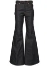 Sacai Mid-rise Flared Jeans In Blue