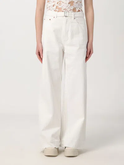 Sacai Jeans  Woman In White