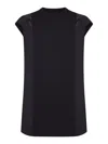 Sacai Jersey Mini Dress With Nylon Inserts In Black