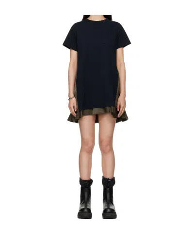 SACAI JERSEY MINIDRESS