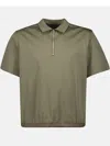 Sacai Jersey Polo Shirt In Green