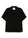 Sacai Jersey Shirt In Black