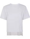 Sacai Jersey-style Cotton T-shirt In White