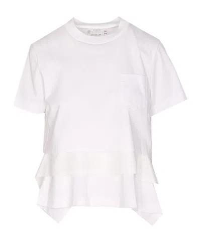 Sacai Short-sleeved T-shirt In Neutral