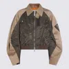 Sacai Oversized Cotton-canvas And Shell Bomber Jacket In Green