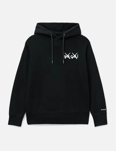 Sacai Kaws Hoodie In Blue