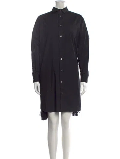 Pre-owned Sacai Knee-length Dress In Black