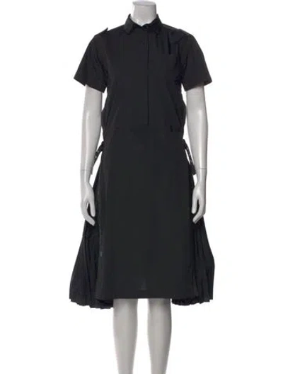 Pre-owned Sacai Knee-length Dress In Black