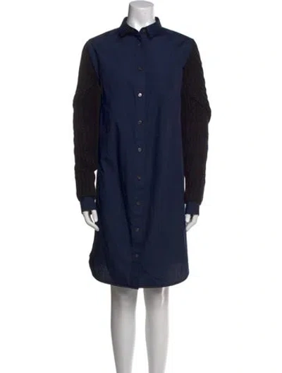 Pre-owned Sacai Knee-length Dress In Blue
