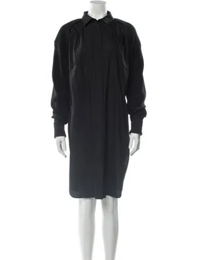 Pre-owned Sacai Knee-length Dress In Gray