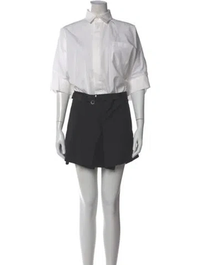 Pre-owned Sacai Knee-length Dress In Gray