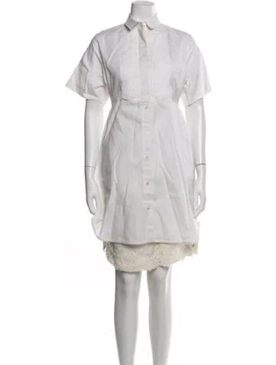 Pre-owned Sacai Knee-length Dress In Neutral