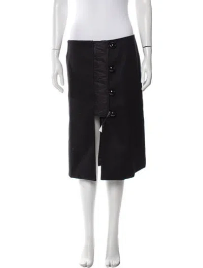 Pre-owned Sacai Knee-length Skirt In Black