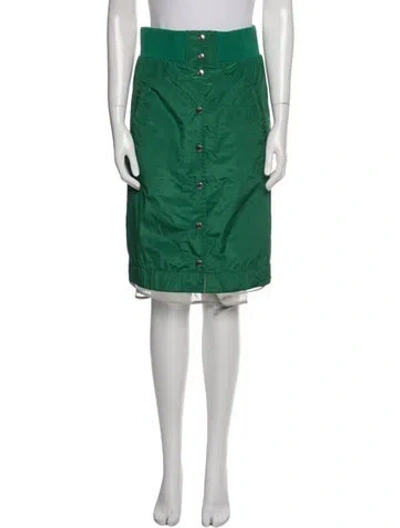 Pre-owned Sacai Knee-length Skirt In Green