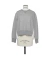 Sacai Knife-pleats Crew-neck Sweatshirt In Gray