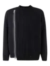 Sacai Knit Blouson Clothing In Negro