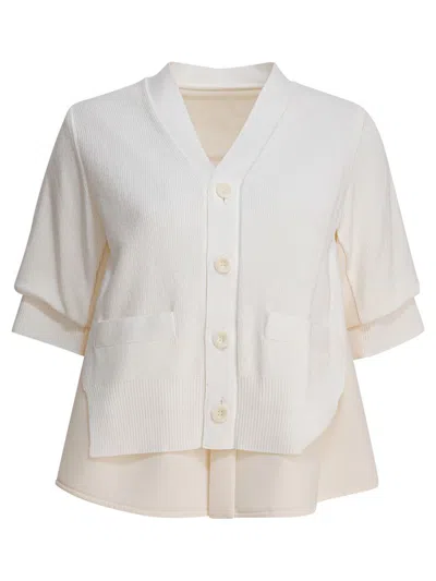 SACAI SACAI V-NECK SWEATER