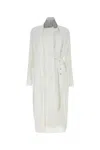 Sacai Single-breasted Belted Coat In 151