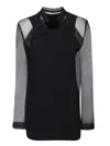 Sacai Layered Tank Top In Black
