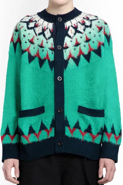 Sacai Knitwear In Green