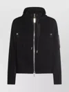 Sacai X Women's Sponge Sweat X Nylon Twill Zip Hoodie In Black
