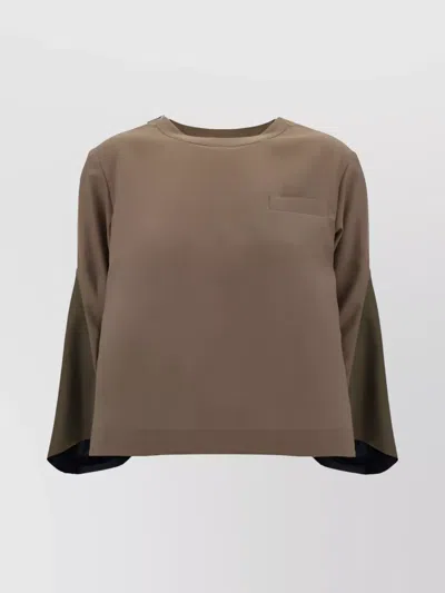 Sacai Top In Beige
