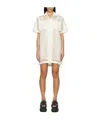 Sacai Lace Mini Dress In White