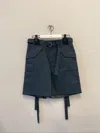 Sacai Laced Work Shorts In Black