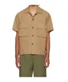 Sacai Lapel Shirt In Nude