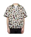 Sacai Lapel Short Sleeve Polo Shirt In Multicolor