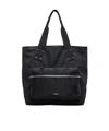 Sacai Mens Black Coal Nylon Large Tote Bag In Black