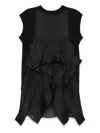 Sacai Layer-detail Mini Dress In Black