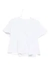 Sacai Layered Cotton T-shirt In White
