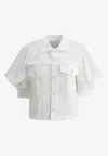Sacai Layered Cropped Shirt
