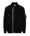 Sacai Contrast-panel Jacket In Black