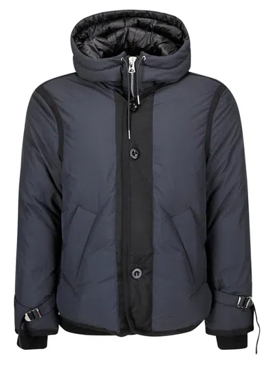 Sacai Layered Down Jacket In Black