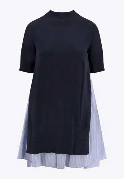 SACAI LAYERED MINI DRESS