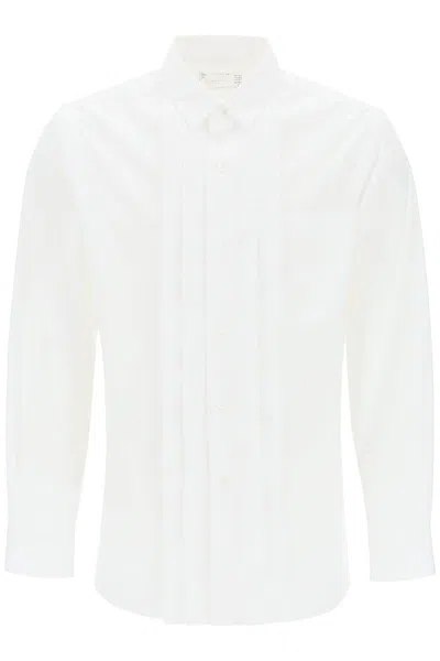 Sacai Layered Poplin Effect Shirt With In White