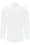 Sacai Camicia Effetto Stratificato In Popeline In White