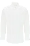 Sacai Camicia Effetto Stratificato In Popeline In Off White (white)
